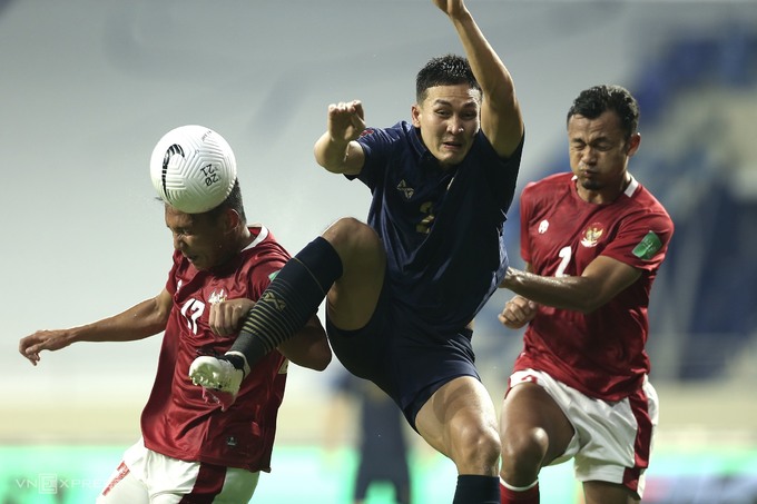 Thái Lan 2 - 2 Indonesia Bảng G vòng loại World Cup 2022